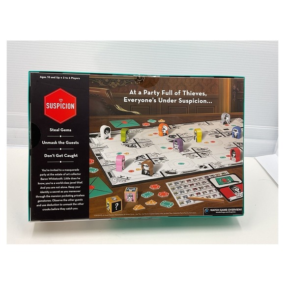 Suspicion Board Game Secret Identity Deduction Ages 10+ - Picture 2 of 2